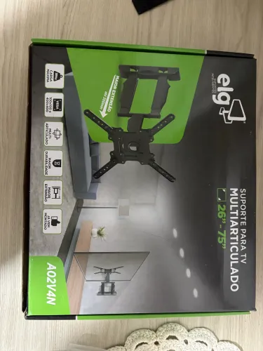Suporte Articulado para TV 26" a 75" ELG A02V4N (Completo na Caixa)