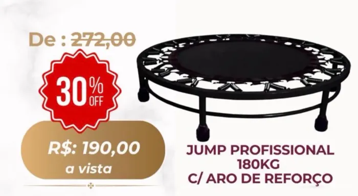 Jump profissional 180 kg preto  pilates 