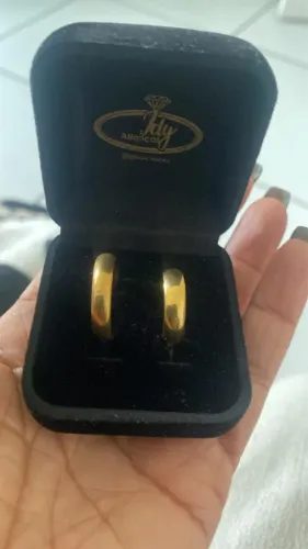 Par de alianças moeda antiga