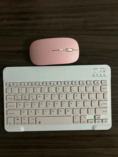 Teclado e Mouse Bluetooth Sem Fio - Funciona em Android e iPad Apple