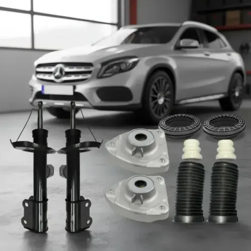 2 AMORTECEDORES DIANTEIROS GLA-200 MERCEDES-BENZ + KIT (2014 a 2018)