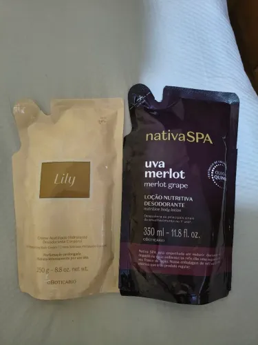 Vendo esse dois refies da Boticário