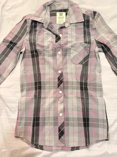 Camisa xadrez levis feminina