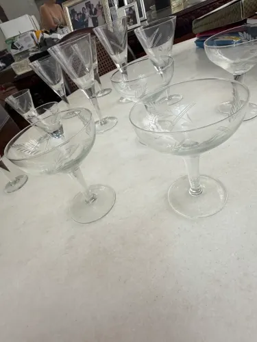 Taças de cristal antiga 