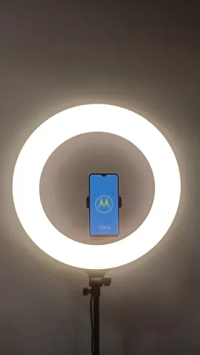 Ring Light LED 16 Pol Bicolor Completo Com Tripé