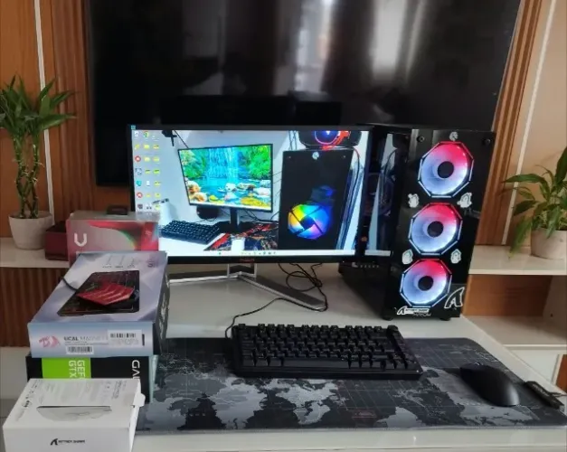 PC Gamer Completo Intel i3 12a Geração (NOVO) + GTX 1070 8GB + Monitor AGON 27" 240Hz