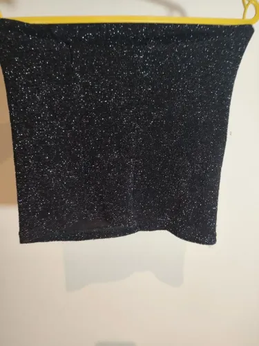Calça Preta Feminina Skinny Chifon Com Detalhe Na Barra