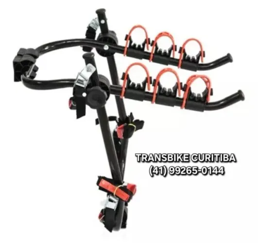 Transbike para 3 Bicicletas de Porta Malas - Pronta Entrega em Curitiba