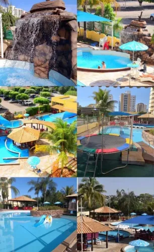 Flat Caldas Novas com 7 piscinas
