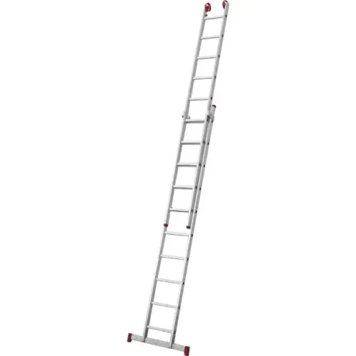 Escada extensiva de alumínio, 2 x 10 degraus, 3 em 1, ESC0619, BOTAFOGO