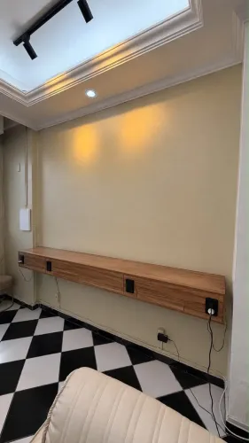 Bancada de Mdf amadeirado novo