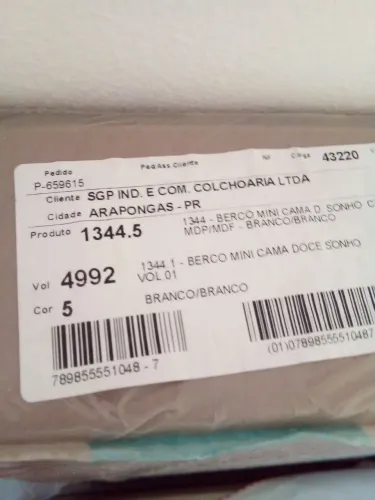 Berço/ mine cama Branco