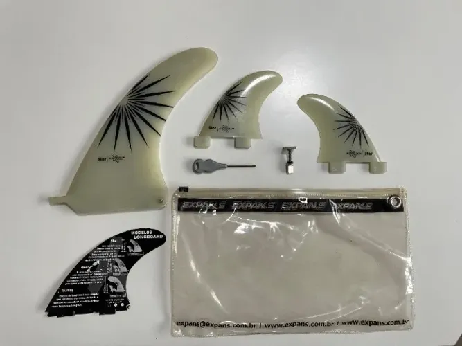 Conjunto triquilha para sup e longboard (3 quilhas), marca Expan.s modelo Star