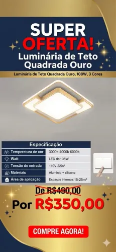 Luminária de Led com Controle Remoto