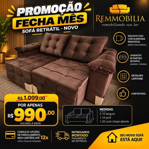 PROMOÇÃO FECHA MES SOFAS NOVOS ENTREGAMOS
