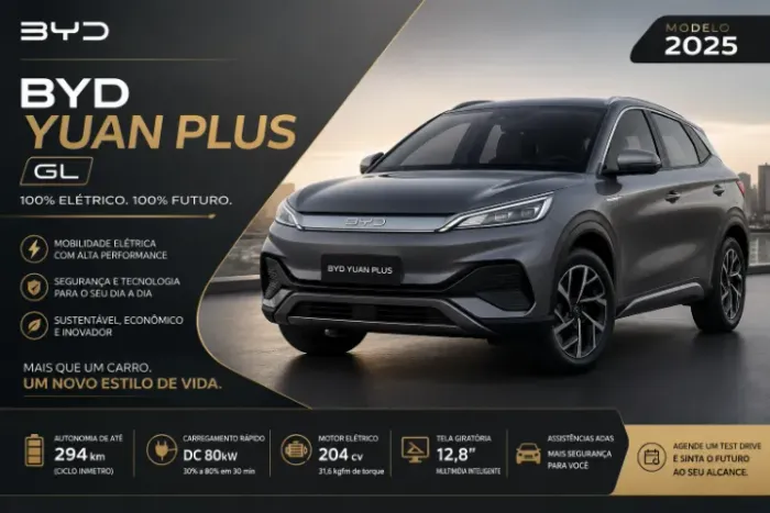 BYD Yuan Plus Elétrico 2025