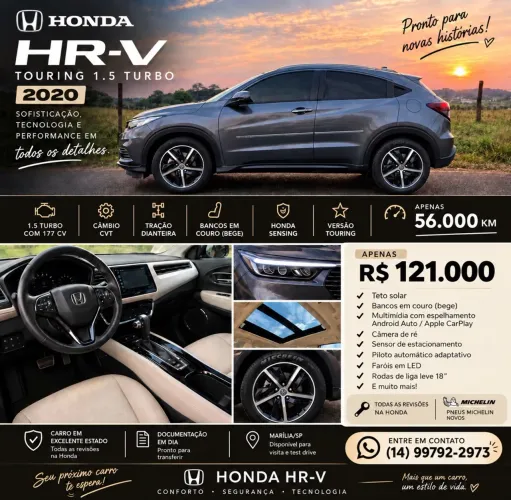 Honda HR-V Touring 1.5 TB 16V 5P Aut. 2020