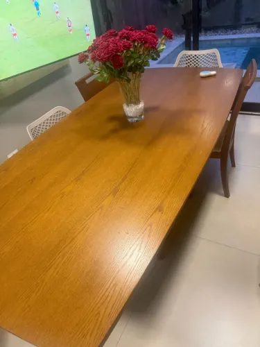 Mesa em madeira 2,20 x 1,10