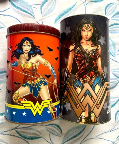 Lata decorativa e cofre Piticas da Mulher Maravilha (Wonder Woman)
