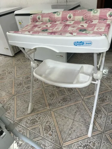 Vendo suporte para banheira +cadeira alimentação para bebê