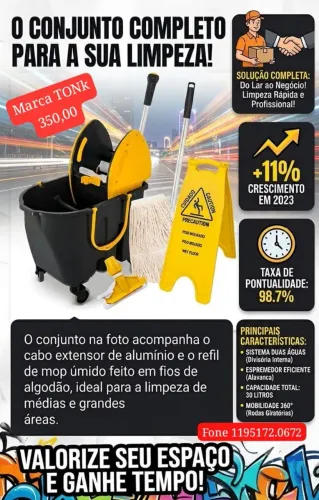 Balde mop profissional