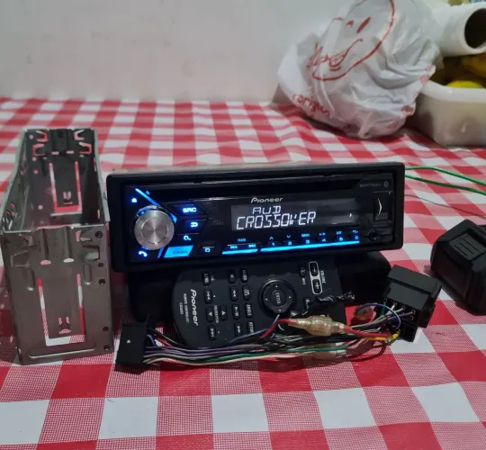 Toca cd pioneer super top completo Bluetooth subwofer crossover FAÇO TROCAS E ENTREGAS