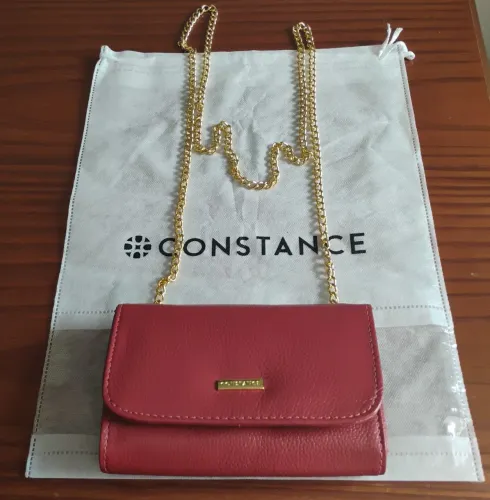 Bolsa/Carteira de couro legítimo