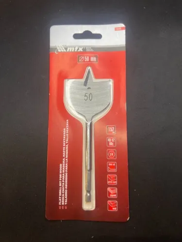 Broca chata MTX 50 mm para furos largos em madeira