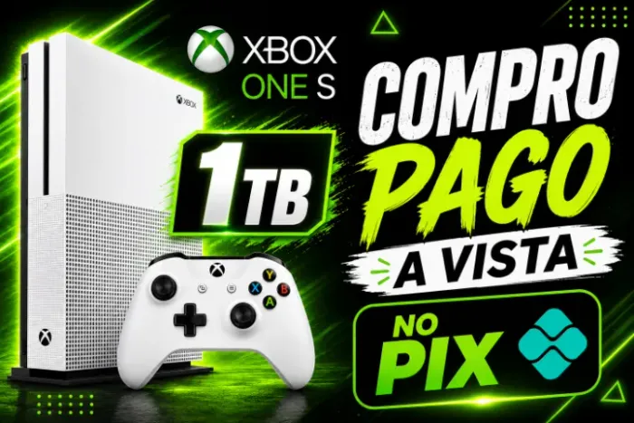 XBOX ONE S 1TB ( COM PRA MOS - AVISTA NO PIX )