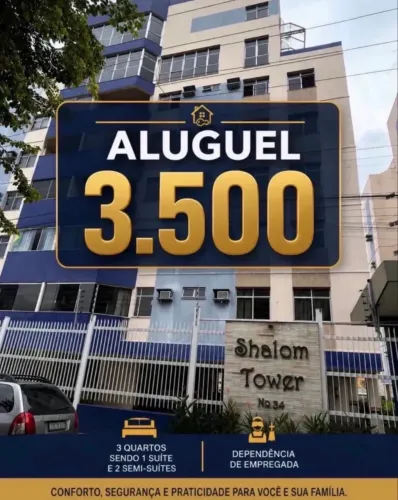 SÃO JORGE- SHALOM TOWER 120 m2 - 3 QUARTOS 