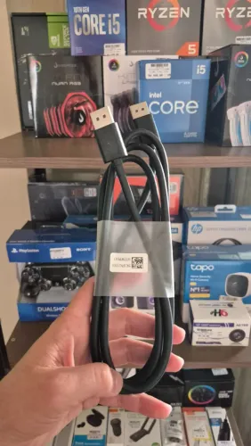 Cabo displayport gamer 1.4, até 8k, novo, lacrado, com garantia!