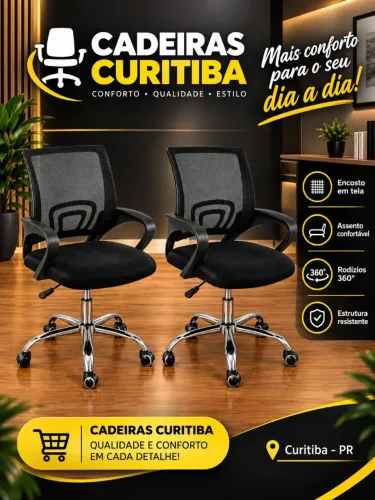 Cadeira de Escritório PROMOÇÃO NOVAS 