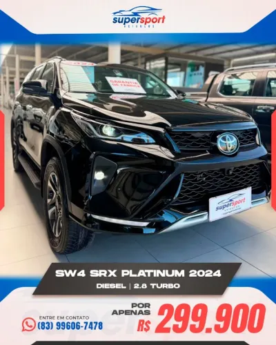 Toyota Hilux SW4 SRX Plat. 4X4 2.8 TB Die. Aut. 2024
