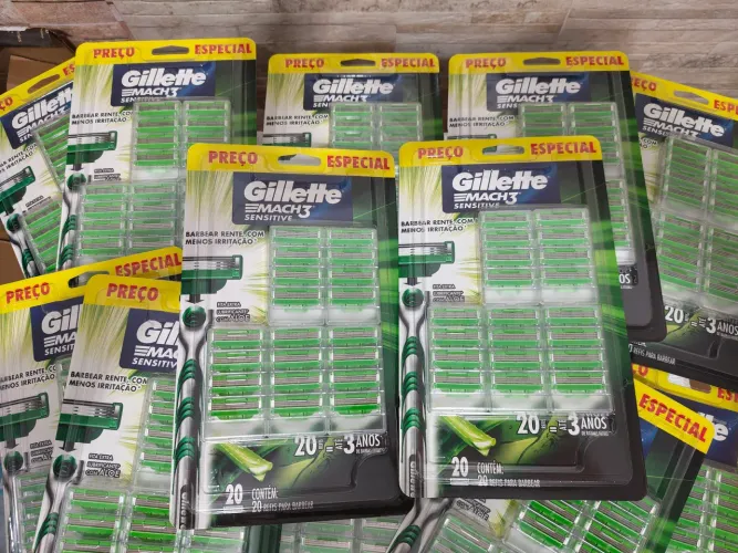 Refil Gillete Mach 3 cartela com 20 refis