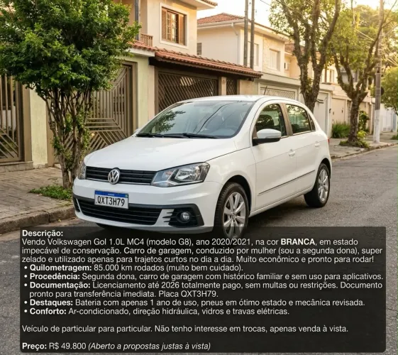 Volkswagen Gol Geração VII 1.0 12V Flex Mec. 4P 2021