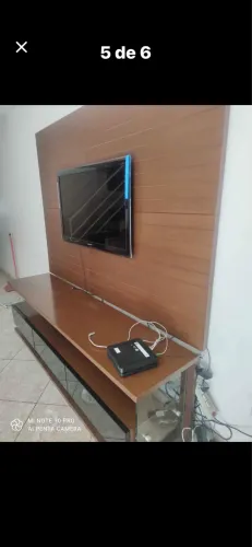 Rack com painel ( madeira maciça) top