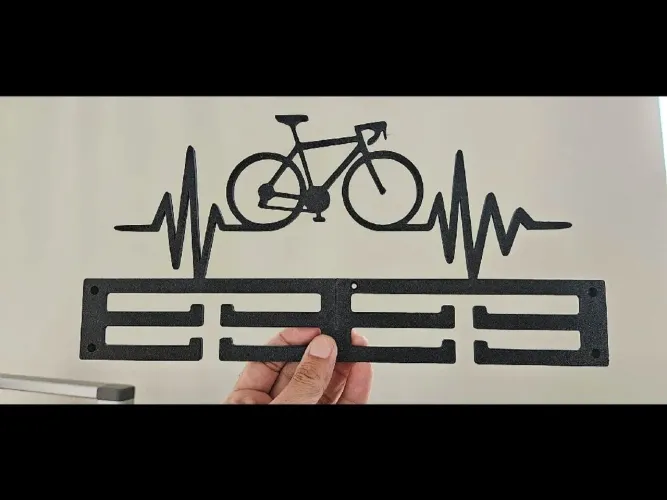 Porta medalha bike