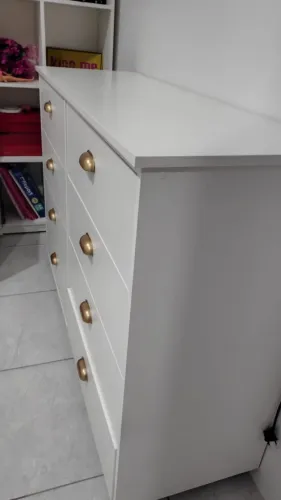 COMODA 8 GAVETAS BRANCO 