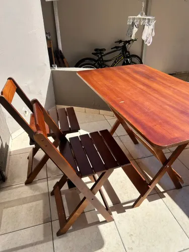 Mesa portátil para area externa
