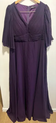 Vestido festa XL berinjela Shein 