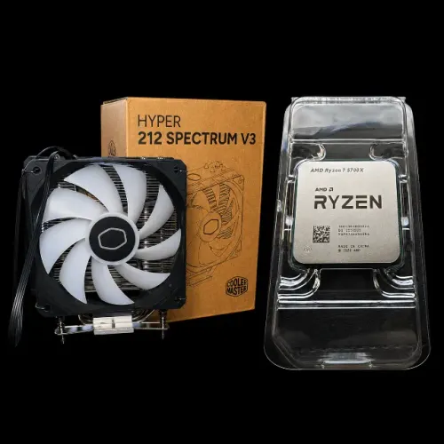 Ryzen 7 5700X + Hyper 212 Spectrum V3 | Novo + Cooler Estado de Novo
