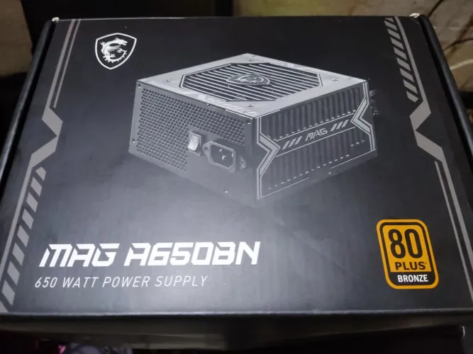 Vendo Fonte MSI MAG A650BN (nova)