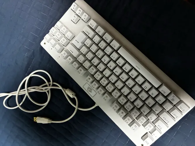 Teclado Redragon dark avenger lunar white rgb