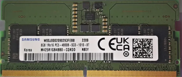 Memória RAM Samsung DDR5 8GB 4800MHz SODIMM Notebook