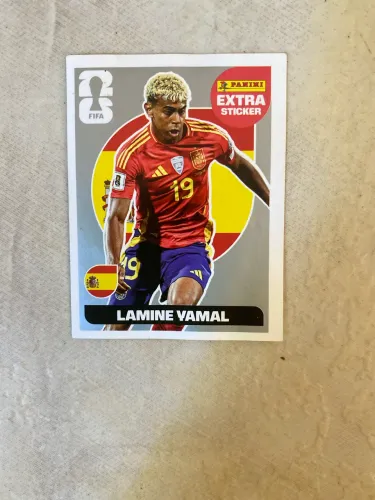 Figurinha do Laimine Yamal prata da Copa do Mundo de 2026