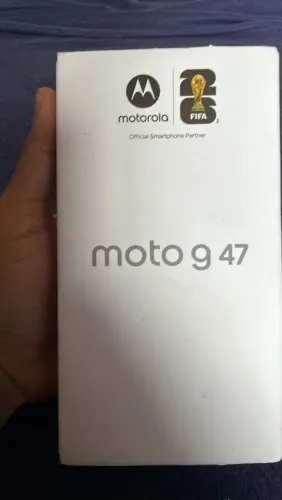 Moto g47 com nota e caixa