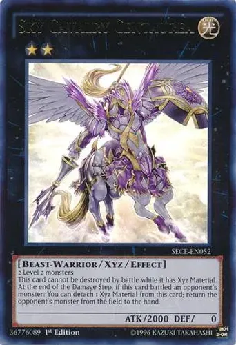 Yugioh!!! Sky Cavalry Centaurea SECE-PT052 Ultra Rare