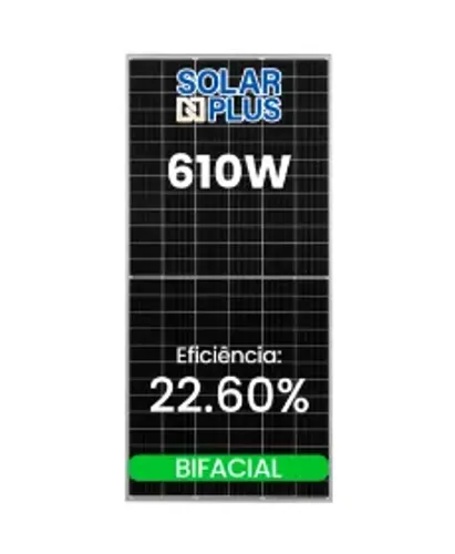 Placa Solar 610w energia solar