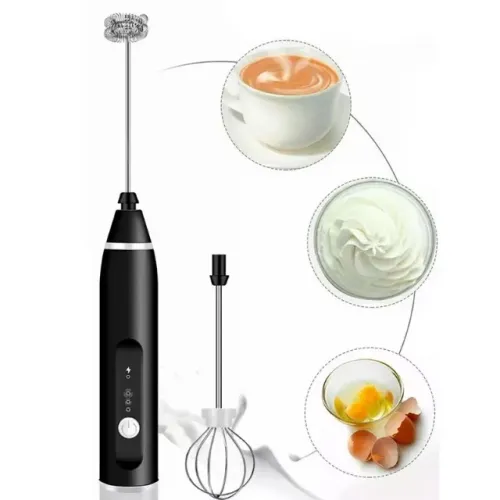 Mixer Elétrico Portátil Recarregável 3 Velocidades