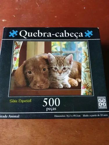 Quebra cabeça grow, 500 peças, série especial, Amizade Animal
